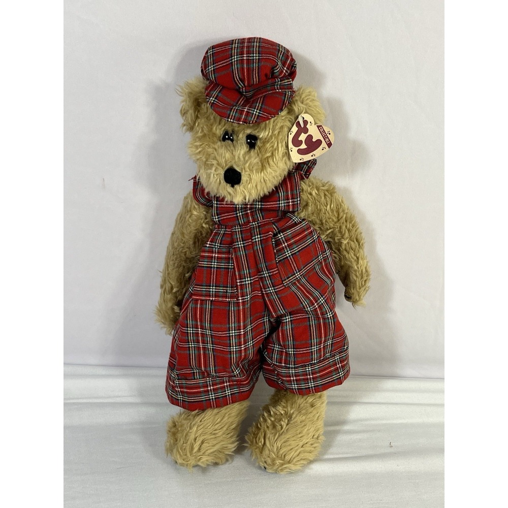 TY Attic  SCOTCH  Bear 13" Jointed Stuffed Tags 93'